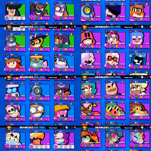 99k TROPHIES 🌟 SUPER LUXURY 🌟 100 MAX POWER BRAWLER | 100 BRAWLER UNLOCK | 98 HYPERCHARGE | 518 SKIN | INSTANT DELIVER - Image 4