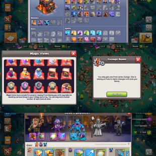 TH10 MAX//3 PAID SCENERY//CHAMPION KING LEGENDARY SKIN//WAR CHAMION SCENERY//NC FREE//MAGIC ITEMS GOOD - Image 4