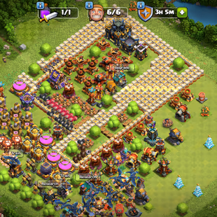 Th17 | Hero-95-95-75-50 | Equipment-11-Epic Almost Max | XP-258 | Defence Wall Almost Max | NC-Yes | BEST-DEAL   - Image 1