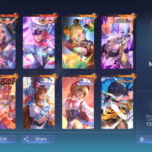 GIRLY ACCOUNT WITH DAZZLING CRYSTAL LOADING EFFECT | 2 LEGEND | 13 GRAND || 16 EXQUISITE | 8 ZODIAC | 7 COLLECTOR MEGA-5 - Image 2