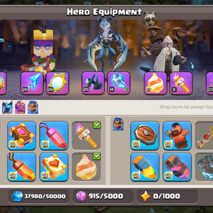  🌟 BEST OFFER | TH 18 FULL MAX DEFENCE 🌟 3x HEROES MAXED| ALMOST MAX LAB | ALMOST 6X EPIC EQUIPMENT MAXED | BEST DEAL - Image 6