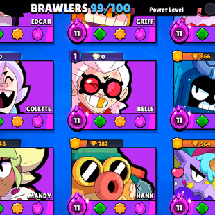 BEST DEAL | FREE NC/74-GEMS | 67K TROPHY | 3v3 WINS | 100/99 BRAWLER | 65X MAX | 52X HYPER | HUGE OLD SKINS |  - Image 8