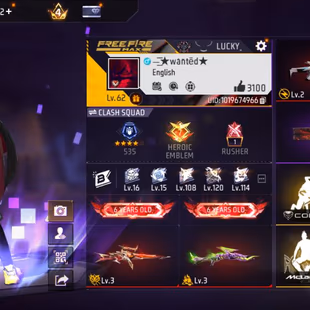 M7 | Level 62 | 450+ Fashion | 4 Evos | 6 year old badge | 3k+ Like | 29 Emotes | Prime 4 | Cobra Emote | Golden McLaren - Image 4