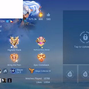 [IOS/ANDROID] CEL LVL 124 | 132 HEROES | 521 SKINS | MEGA 3 | COLLAB LOADED | 3 LEGEND INC LESLEY - 6 RARE COLLECTOR JJK - Image 4