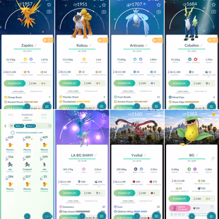 PVP ACCOUNT [] LOS ANGELES BG XERNEAS 100 [] 34 SHINY LEGENDARY [] 349 LEGENDARY [] 382 SHINY [] RENAME AVAILABLE [] 48  - Image 4