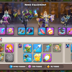 🔥TH 18 MAX X MAX TROOPS🔥BK 105 AQ 105 MP 95 GW 80 RC 55 DD 12 || GG 27 SB 27 EB 27 RS 26 FB 23 FA 20 AF 20 || NC 500 - Image 7