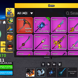 Blox Fruits Lv.2611 | Draco V3 | Dragon PERM | Fox Lamp + Hallow Scythe + Tushita + Yama | Skull Guitar | Pale Scarf | 2 - Image 3