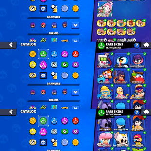 🔥93K TROPHY|1X PRESTIGE|🌟72 MAXED|66 HYPERCHARGE|390 TOTAL SKINS|16 LEGENDARY OLD BRAWL PASSES SKINS|100 RARE SKINS| - Image 3