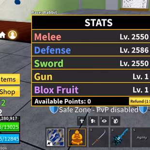 Lvl 2562 Blox Fruits Acc | PERM KITSUNE, VENOM, BUDDHA | Godhuman & Skull Guitar | Tushita, Yama, Spikey Trident | Rabbi - Image 1