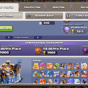 🔥BOTH SIDES MAX🔥[TH18] NOTHING LEFT || PROFILE MAX || ALMOST 13 EPIC EQUIPMNT MAX || ALL HELPER MAX || COSMIC SKIN SET - Image 5