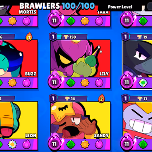 WITCH SHELLY-HEROINE BIBI | 62K TROPHY- 290X SKINS | 100/100 BRAWLER | 30X MAX | 30X HYPER | 58-GEM | 3v3 WINS - Image 7