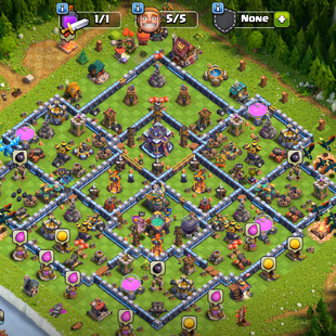 ❗[ TH-15 - 5 STARS TOWN HALL ]❗S.BALL [20] - FIREBALL [20] - NICE EQUIPMENT || HEROS: 58-60-10-30-17 || RENAME FREE - Image 1
