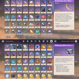 All Platform - EU - AR56 - 45 Characters 14 5'Star - 6 Weapon 5'Star - Arlecchino - Kinich - Kazuha - Neuvillette - Yela - Image 2