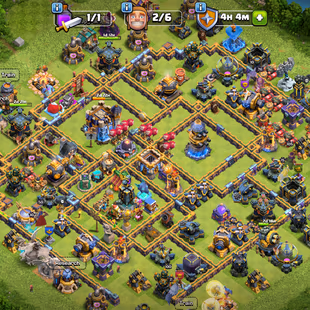🔥AWESOME TH 18🔥XP 239-[ 7 EPIC EQUIPMENT MAX BP 20-HERO 100-105-76-50-DARK DEFENSE-NC YES-BEST DEAL - Image 2