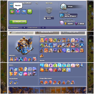 EXP-260!! TH-18 MAX🔱 RARE DRAGON STATUE🔥 5x HEROES | PETS MAX! 2x GUARDIANS MAX! 8x EPIC EQUIPMENTS MAX! MAX PROFILE!  - Image 3