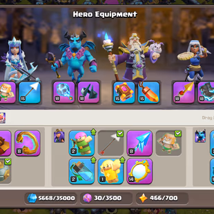 TH 13 MAXED !! TownHall Level 13 !! 14 Epics ( 6 Epic Max ) !! Magic Items !! Namechange Free !! 2250 Gems  - Image 6