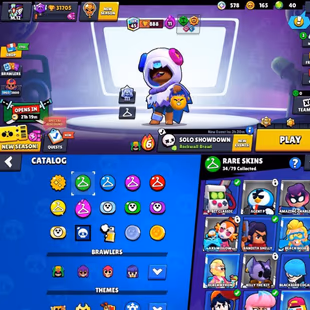 CHEAPEST | 31.7K TROPHIES | 52/90 BRAWLERS | 4 HYPERCHARGED | 80 RARE SKINS | 4 MAXED BRAWLERS | XP LEVEL XX | OLD PIN & - Image 3