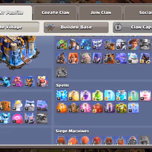 🔥Scenery Account🔥 || Th18 || Good Equipment || Heroes 77-79-52-52-32 || High Walls || 6 Builders || Nc Available - Image 3