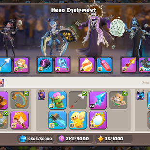 [F1] 💙 RAREST COSMIC SET | SCENERY MISSING 💙 6X HEROES MAX | 10 EPIX MAX | TH-18 MAX DEFENCE | NEW HERO 21 | FREE NC  - Image 5