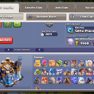 TH 18 !! Near Max Type !! 13 Epics ( 8 Epic Max ) !! TownHall Level 18 !! Namechange Available !! 1700 Gems - Image 3