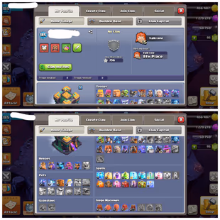 5 SCENERY [ 25 SKINS 11 LEGENDARY SKINS ] TH 14 NEAR MAX | 76-76-51-53-27 HEROES | 5 EPIC EQUIPMENTS | FULL ACCESS  - Image 4