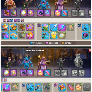 🔥7 Epic Max🔥||Th12 Full Maxed||10 Epic Equipment||8.4k Gems||Free Nc||Stacked Magic Iteams||989 Cwl Medals||Exp 113  - Image 3