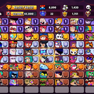 412 SKINS | 60.300 TROPHIES | 101 BRAWLERS | 46 HYPERCHARGE | 58 MAX | 22 PRESTIGE | 17 BUFFIES - Image 4