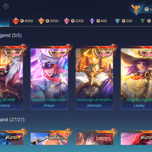 HYPER BASED IMMORTAL ACCOUNT || ALMOST MEGA 1 || 5 LEGEND || 27 GRAND || 17 EXQUISITE || SKINS 558 - Image 4