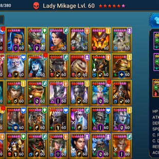 Mythic (Mikage - Darksmile - Anomaly) - 130 Champions LV 60- 23 Void - Image 5