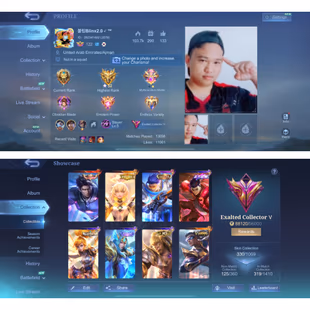 MOONTON | LV 152 | RECALL FIRE CROWN | LEGEND ALU - CC GRANGER - LUCKYBOX ALICE + ALPHA | HERO 131 | SKIN 330 | BP 1038K - Image 1