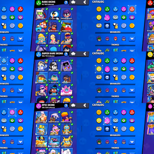 Premium [] Trophy 63.8K [] Brawler 58 Max [] Hypercharge 53 [] Total 99 Brawler [] Skins 348 [] Old Profile icones  - Image 4