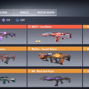 Stacked - Level 400 - 2 Mythic - 15 Legendary - DLQ Holidays - 579 Epics  - AK117 Lava Remix - AK47 Radiance  - Image 1