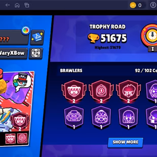 237 SKINS | 51.700 TROPHIES | 92 BRAWLERS | 11 HYPERCHARGE | 15 MAX | 24 PRESTIGE | 15 BUFFIES - Image 5