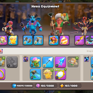 🔥TH 18 NEAR MAX🔥XP 250- 4 HERO MAX- 5 EPIC EQUIPMENT MAX-355 MEDALS-STRONG DEFENSE-NC YES-BEST DEAL - Image 5