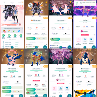P 2.059 Level 70 Super Mewtwo Armor FusionxEvo Necrozma Clone Lugia Grimmsnarl 20 Shiny And Legendary 258 Shiny 272 Lege - Image 2