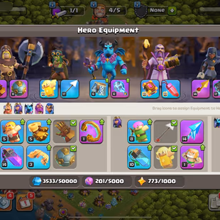 🔥Semi Max - TH:16 - Lvl:166 - BK:59 🔥- AQ:66 - PC:59 - GW:49 - RC:27 - BEST SELECT - Image 5