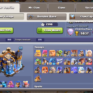 💠XP 256!TH 18 MAX!5 EPIC MAX!HEROS:105-105-95-80-55!FULL MAX TROOPS!WALLS MAX!NEAR MAX DEFANCE! INSTANT DELIVERY  - Image 3