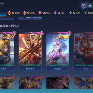 MANY RARE SKINS | LEGEND JOHNSON | KISHIN LANCELOT | 11.11 GUSION | ASPIRANT GUNIVERE | HXH HARITH | KOF KARINA - Image 4