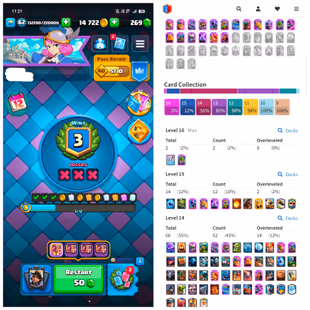 LVL 62  8 EVO 66 MAX CARDS  14 LVL 15 CARDS 10039 TROFIES  ARENA 25  3 YEAR OLD BADGE AND COOL EMOTES  INSTANT DEAL - Image 2