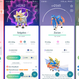Lvl 50 [Solgaleo/Lunala] | 46 Legendary | Kyogre | Groudon | Zacian | Lugia | Ho-Oh | Regidrago | Valor | 958 - Image 3