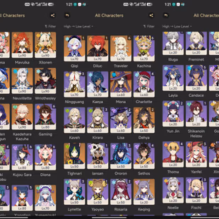 All Platfrom - EU - AR58 - 62 Character 19 5'Star - 7 Weapon 5'Star - Skirk - Mavuika - Varesa - Xilonen - Arlecchino -  - Image 1