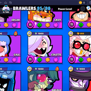 235 SKINS | 35 HYPERCHARGED | PIN 11.11 | FURIOUS FANG | 71.642 TROPHIES | 95 BRAWLERS | 42 MAX BRAWLERS | 1 BUFFIES  - Image 8