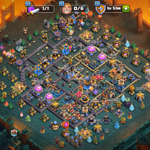🔥6 HERO MAX🔥[TH18] MAX DEFENCE || ALL TROPS MAX || 10 EPIC EQUIPMENT MAX || WWE RARE MAP || TOTAL 10 MAP || B.BASE MAX - Image 1