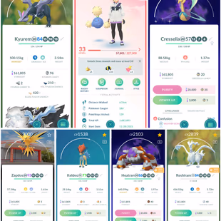 💥ACCOUNT WITH SHINY KYRUEM AND SHINY SHADOW CRESSELIA 💥 LEVEL 33 | LEGENDARY 42 | HUNDO 1 | DMAX 2 | MYTHICAL 1 | - Image 1