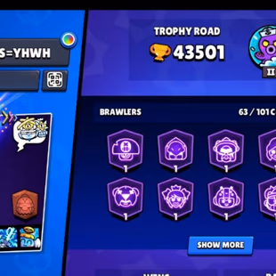 41 BRAWLERS 1000 TROPHIES | HC POCO SKIN | 89 SKINS | FREE NAME CHANGE | 2026 - Image 2