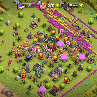 Clan Castle Max -- Th10 Rush -- 5 Account add in 1 Mail -- Magic Good -- Nc  free Gems -- Good Donation account --  full - Image 1