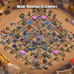 LEAGUE FULL SET! TH18 MAX TYPE!! HELPER HUT MAX! HERO MAX! SB/AF/FA/MM/FB/HT/MS/RS/EB/-MAX ALL!NC-500 BOTH SIDE MAX BASE - Image 1