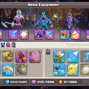 SPECIAL TH 16 🔥 - 13 EPIC SKILLS ✅ - 8 SCENERY - 26 HERO SKINS - EX LEGENDS - READY FOR TH 17 - COLLECTOR ACC - Image 8