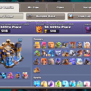 TH 18 l XP233 l 10 Scenery & 21 Skins l Rename 1000GMS l More Equipment And Items l Heroes 88 89 83 80 54 17 35 28 - Image 6