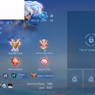 [IOS/ANDROID] CEL LVL 87 | 132 HEROES | 511 SKINS | MEGA 2 | COLLAB | 3 LEGEND - MOSKOV ABYSS - 2 JJK GOJO NOBARA - HAYA - Image 3